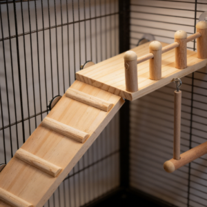 Multi-functional Bird Perch Platform and Climbing Ladder Combination Toy